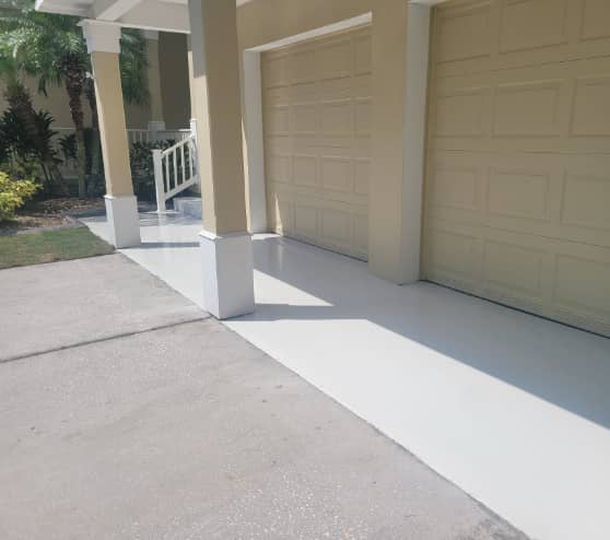 epoxy flooring in whisper gray for tampa, fl homeowner