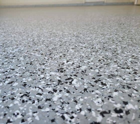 Gray Epoxy Flakes in Brandon, FL Garage