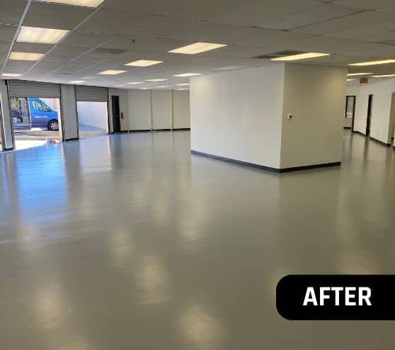 solid epoxy floor installed for VECOM
