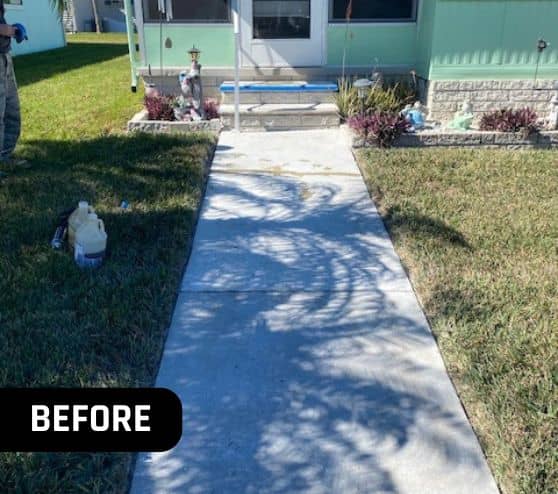 before portrait of homeowner porch