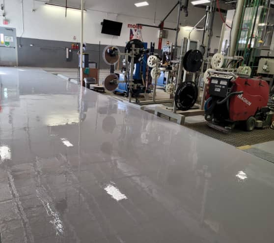 new industrial epoxy flooring