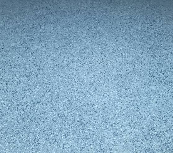 newly installed epoxy flake flooring