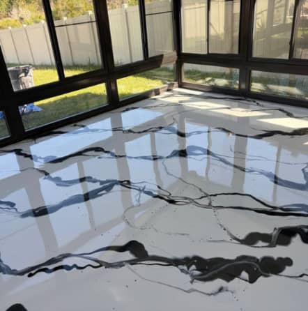 Solid Epoxy Floor for Homeowner in Odessa, FL