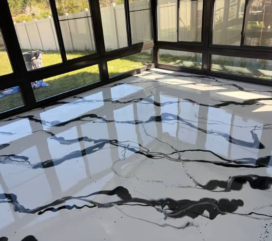 Solid Epoxy Floor for Homeowner in Odessa, FL
