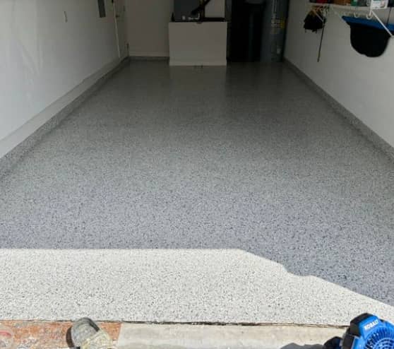 Epoxy Flake Flooring Project for Homeowner in Wesley Chapel, FL