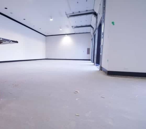 before view of epoxy flake flooring in Decatur, TX