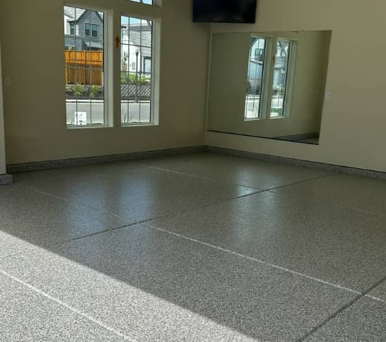 full view of newly installed epoxy