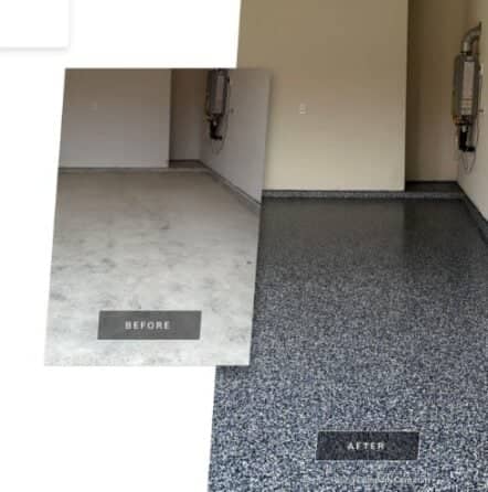 garage floor epoxy application in aubrey, tx home