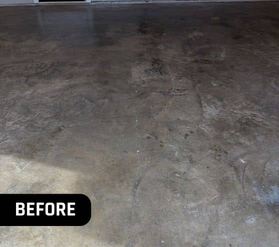 close-up of old concrete flooring