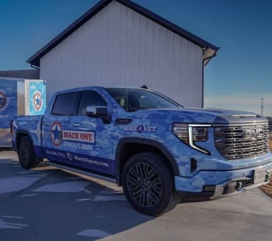 MACH ONE truck on Decatur, TX, job site