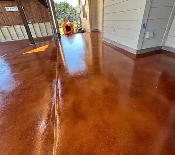 close-up of patio flooring for residential owner
