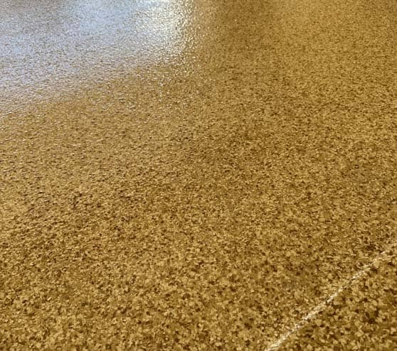 close view of epoxy flakes in San Antonio, TX