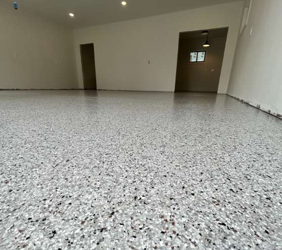epoxy flake flooring in boerne, tx