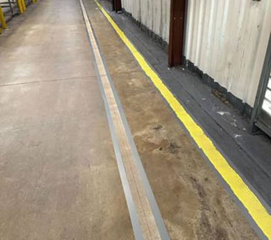 epoxy floor project in progress in San Antonio, TX