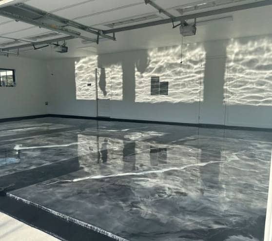 metallic epoxy flooring in Braunfels, TX