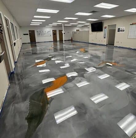 Refresco Beverages flooring after epoxy was applied