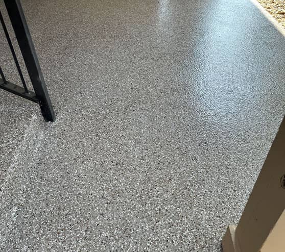 residential epoxy flake flooring in San Antonio, TX