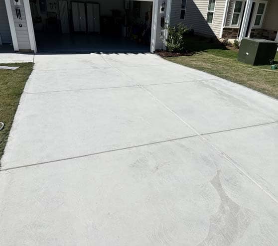 before driveway epoxy application