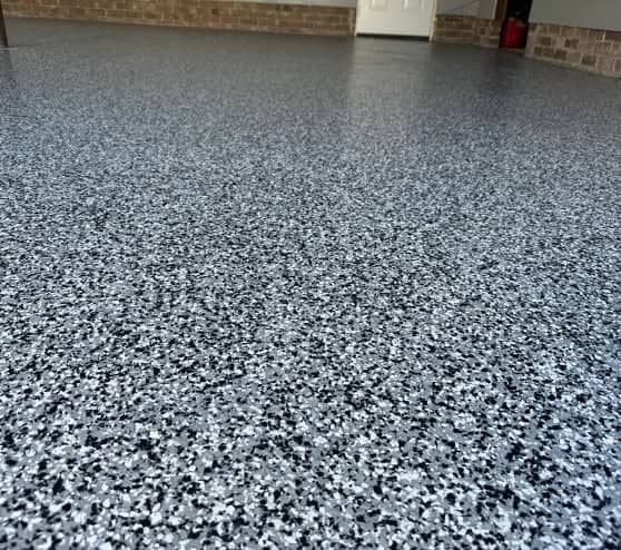 close view of epoxy flakes in Irmo, SC