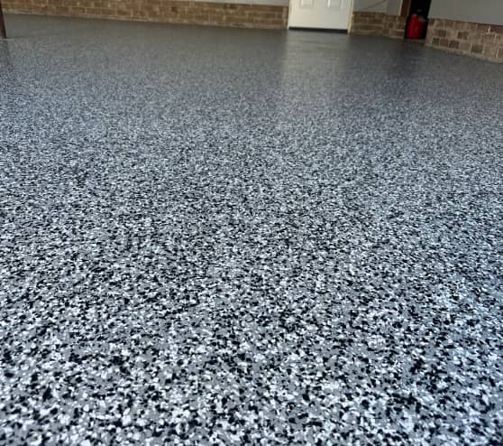 close view of epoxy flakes in Irmo, SC