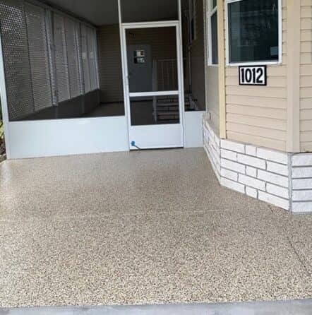 exterior view of car port repair in Florida