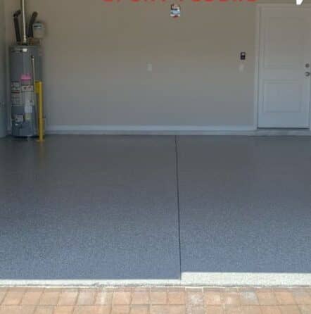 new epoxy flooring installed for garage