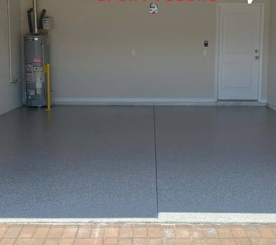 new epoxy flooring installed for garage