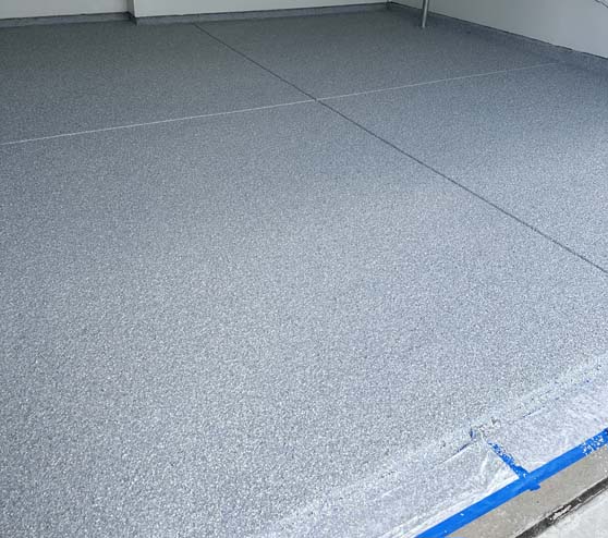 after garage floor epoxy application