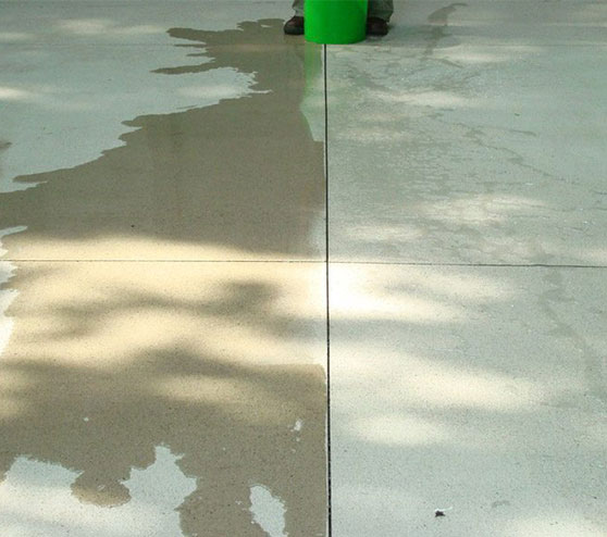 before and after concrete sealing service