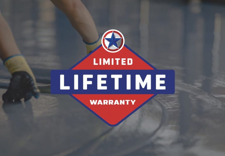 limited lifetime warrant on epoxy installs