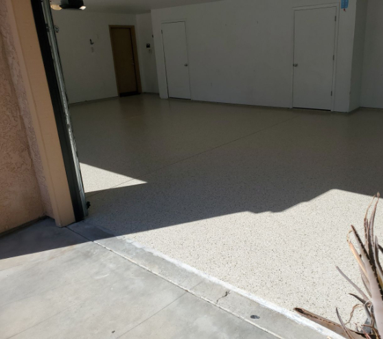 epoxy flooring project in Fresno, CA