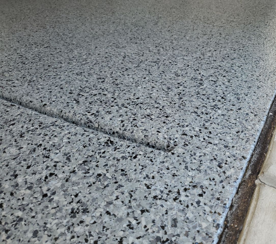 gray epoxy flooring in Sanger, FL