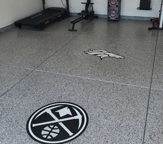 home gym epoxy flooring in hanford, ca