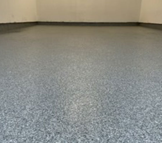 graniflex flooring application in condo garage