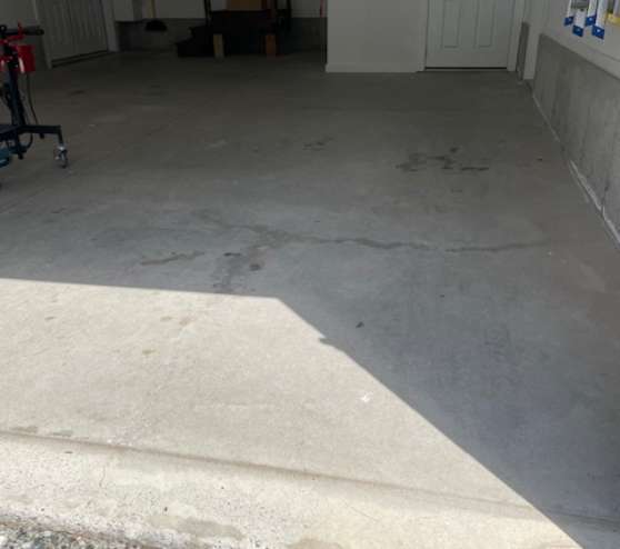garage before installing epoxy