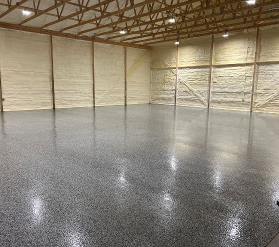 Graphite Epoxy Flake Flooring for Bryant Electrical in Erin | MACH ONE®