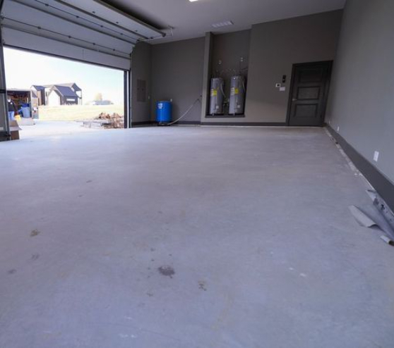 before view of epoxy flooring project in Decatur, TX