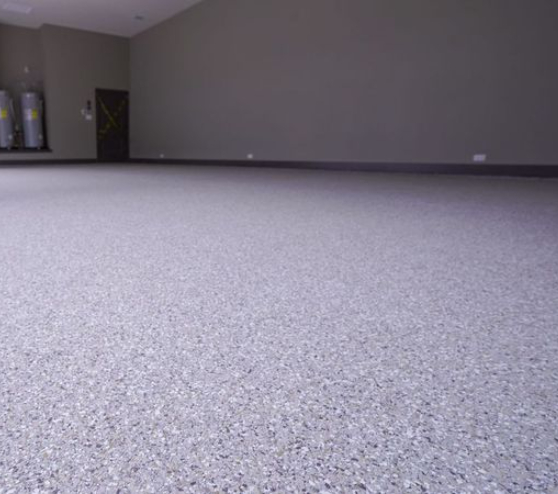 gray epoxy flooring in Decatur, TX
