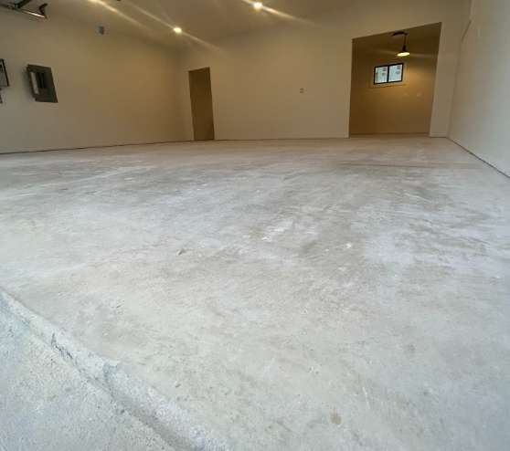 before view of epoxy project in boerne, tx