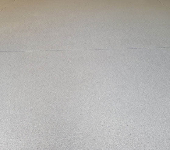 solid epoxy flooring application at brandon fl home