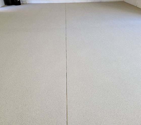 solid epoxy flooring installation at brandon fl home