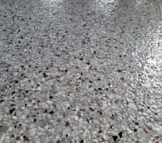 epoxy flake flooring in Lakeland, FL