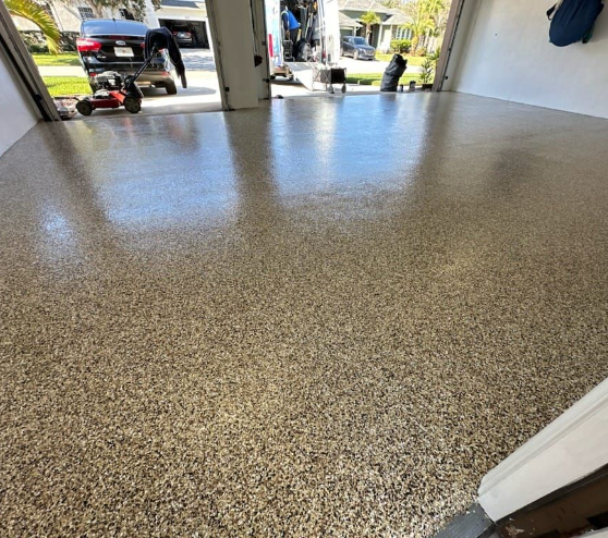 epoxy flake flooring in Tampa, FL
