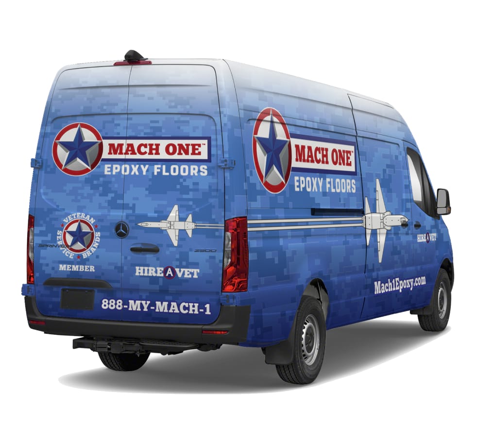 mach one epoxy floor van