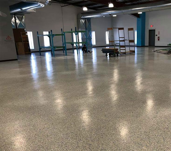 epoxy install in industrial building